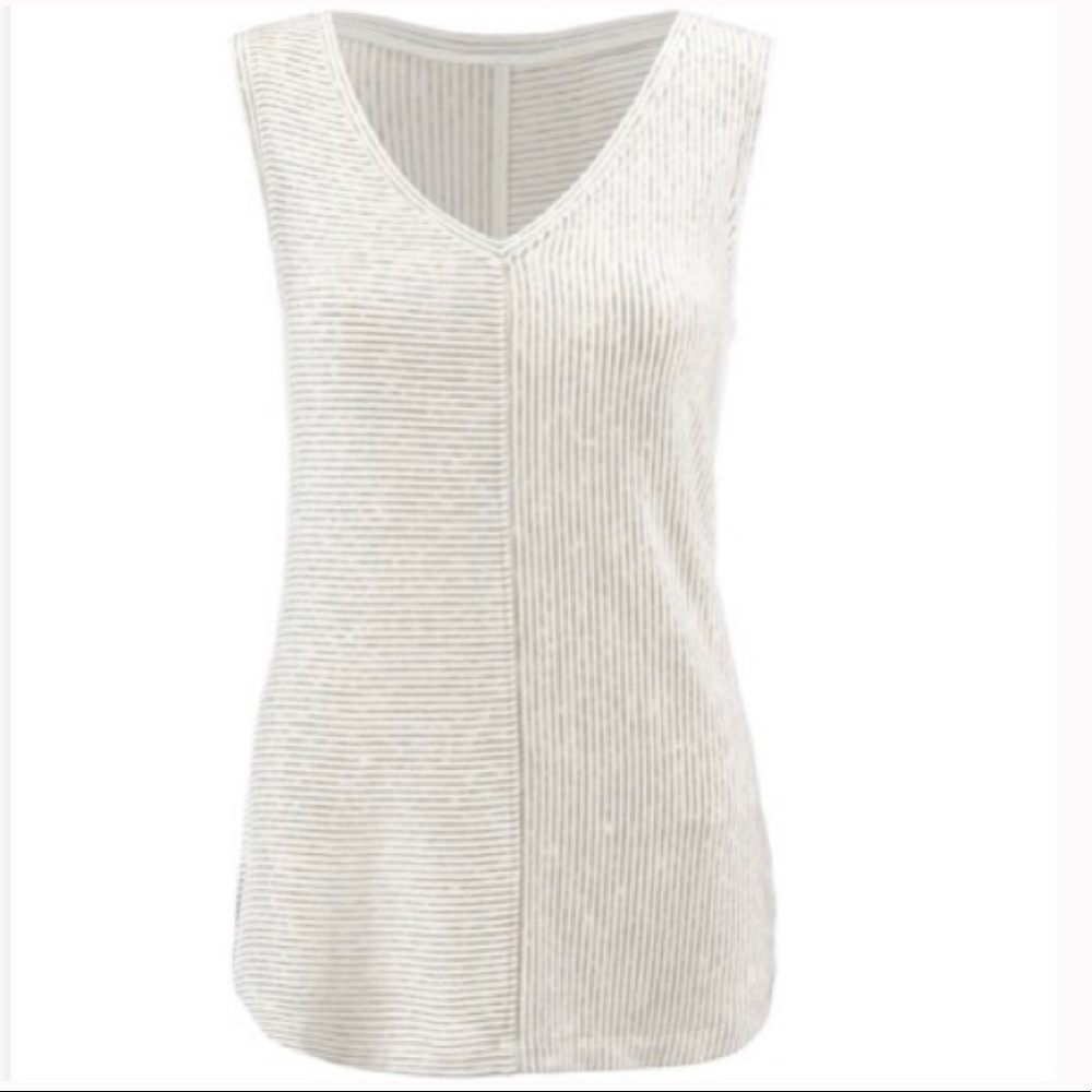 Cabi 3816 Mini Stripe V-Neck Sleeveless Tank